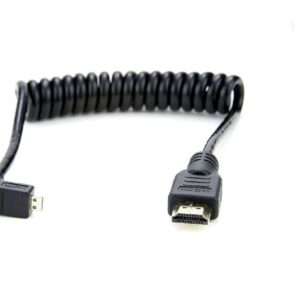 HDMI 1.4 Spiralkabel Micro HDMI auf Full HDMI (30-45 cm)