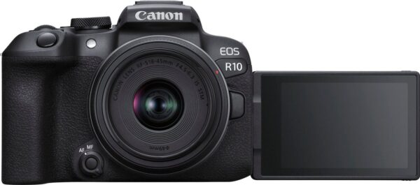 Canon EOS R10 Systemkamera (RF-S 18-45mm F4.5-6.3 IS STM, 24,2 MP, Bluetooth, WLAN, inkl. RF-S 18-45mm Objektiv) – Bild 3