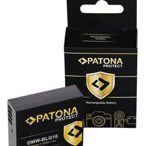 PATONA PROTECT Akku f. Panasonic DMW-BLG10 DMW-BLE9 DMC-GF3 DMC-LX85 DMC-LX100 Neu und exklusiv bei PATONA sind unsere Akkus der PROTECT-Serie. Diese zeichnen sich durch ein