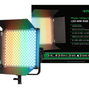 Das PATONA LED 60W RGB Licht für Foto und Video ist eine vielseitige Beleuchtungslösung