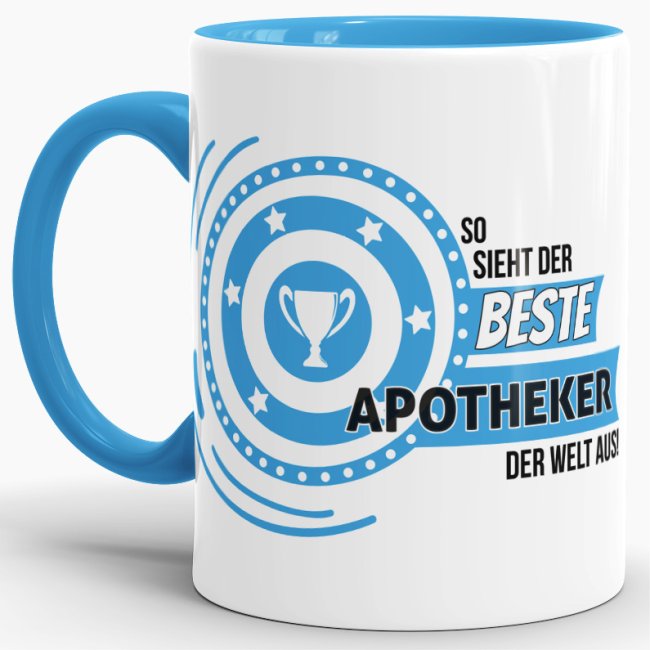 Hochwertiger Kaffeebecher mit Spruch als Geschenk für den Besten seines Berufes. So sieht der beste Apotheke aus. Unsere Berufe-Tassen mit lustigem...