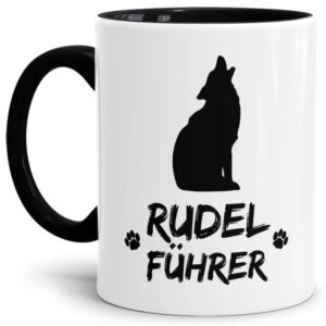 Das Leben manchmal nicht so ernst nehmen können Sie mit unserer verrückten Keramik Tasse mit lustigem Spruch - Rudelführer. Eine lustige...