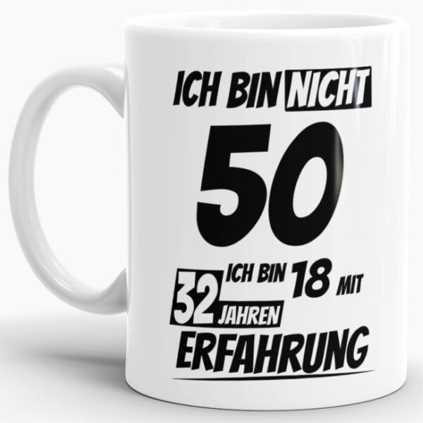 Tasse mit lustigem Geburtstagsspruch als Geschenkidee für Freunde und Familie zum Geburtstag. Lustige Geburtstagstasse aus hochwertiger Keramik und...