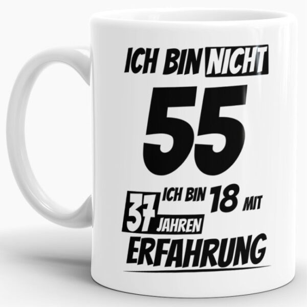 Tasse mit lustigem Geburtstagsspruch als Geschenkidee für Freunde und Familie zum Geburtstag. Lustige Geburtstagstasse aus hochwertiger Keramik und...