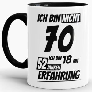 Tasse mit lustigem Geburtstagsspruch als Geschenkidee für Freunde und Familie zum Geburtstag. Lustige Geburtstagstasse aus hochwertiger Keramik und...