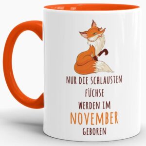 Persönliche Fuchstasse als Geburtstagsgeschenk für alle schlauen Füchse. Lustige Geschenkidee für Freunde und Familie zum Geburtstag. Tasse mit...