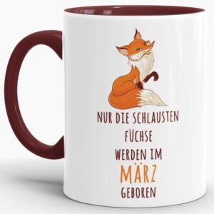 Persönliche Fuchstasse als Geburtstagsgeschenk für alle schlauen Füchse. Lustige Geschenkidee für Freunde und Familie zum Geburtstag. Tasse mit...