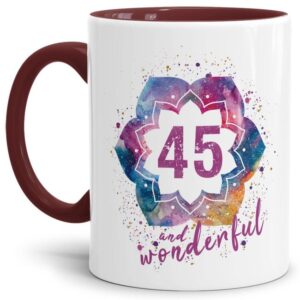 Tasse zum Geburtstag mit süßem Spruch - Wonderful - Persönliche Geburtstagstasse für die beste Freundin