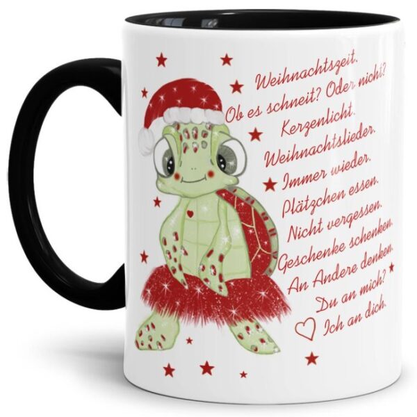 Weihnachtstasse mit witzigem Weihnachtsgedicht - ein lustiges Geschenk für Freunde und Kollegen oder für den Chef in der Adventszeit