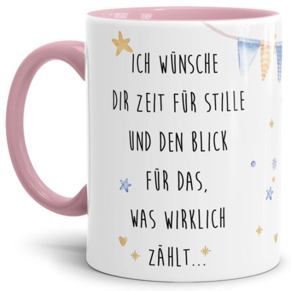 Tasse mit schönem Weihnachtsspruch - Ich wünsche Dir - eine besondere Geschenkidee zur Adventszeit oder als Weihnachtsgeschenk