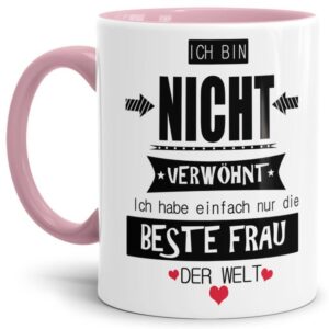 Besondere Spruchtasse als Partnergeschenk für Frauen und Männer