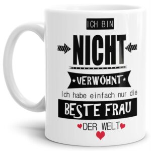 Besondere Spruchtasse als Partnergeschenk für Frauen und Männer