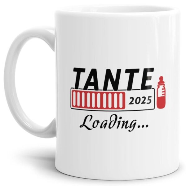 Tasse mit Ladebalken - endlich schwanger! Ein besonderes Geschenk zum Verkünden der Schwangerschaft. Ein tolles