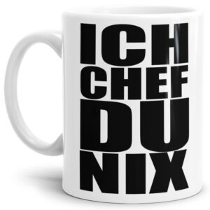 Lustige Tasse als Geschenkidee für dominante Chefs und alle