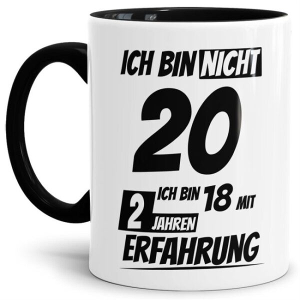 Tasse mit lustigem Geburtstagsspruch als Geschenkidee für Freunde und Familie zum Geburtstag. Lustige Geburtstagstasse aus hochwertiger Keramik und...