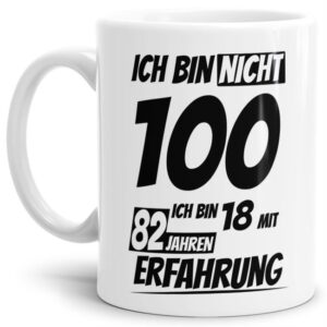 Tasse mit lustigem Geburtstagsspruch als Geschenkidee für Freunde und Familie zum Geburtstag. Lustige Geburtstagstasse aus hochwertiger Keramik und...