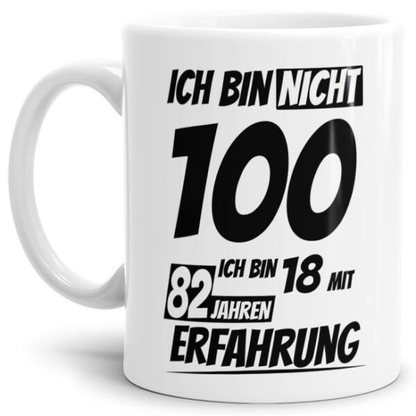 Tasse mit lustigem Geburtstagsspruch als Geschenkidee für Freunde und Familie zum Geburtstag. Lustige Geburtstagstasse aus hochwertiger Keramik und...