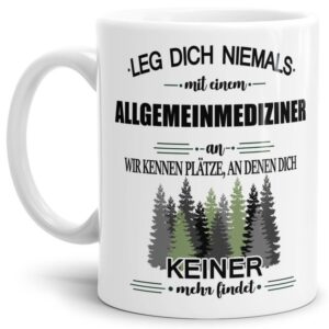 Ihr sucht das passende Geschenk für Kollegen oder Freunde? Dann seid ihr mit dieser Berufe-Tassen mit lustigem Spruch - Leg dich niemals mit einem...