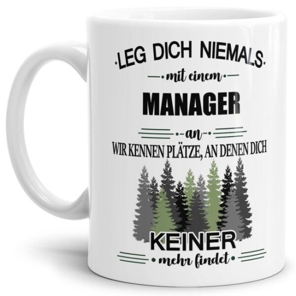 Ihr sucht das passende Geschenk für Kollegen oder Freunde? Dann seid ihr mit dieser Berufe-Tassen mit lustigem Spruch - Leg dich niemals mit einem...