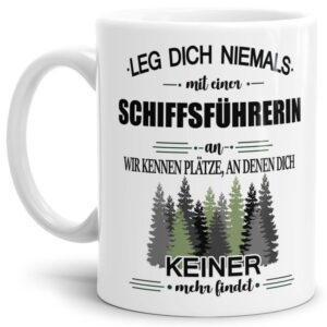 Ihr sucht das passende Geschenk für Kollegen oder Freunde? Dann seid ihr mit dieser Berufe-Tassen mit lustigem Spruch - Leg dich niemals mit einer...