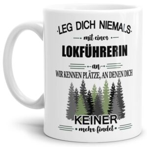 Ihr sucht das passende Geschenk für Kollegen oder Freunde? Dann seid ihr mit dieser Berufe-Tassen mit lustigem Spruch - Leg dich niemals mit einer...