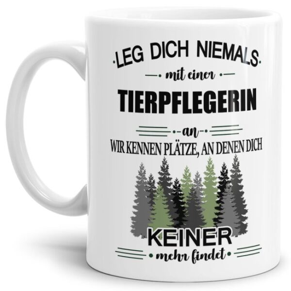 Ihr sucht das passende Geschenk für Kollegen oder Freunde? Dann seid ihr mit dieser Berufe-Tassen mit lustigem Spruch - Leg dich niemals mit einer...