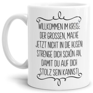 Keramiktasse mit Spruch zur Jugendweihe - eine persönliche und besondere Geschenkidee und tolle Erinnerung für jeden Jugendlichen an diesen...