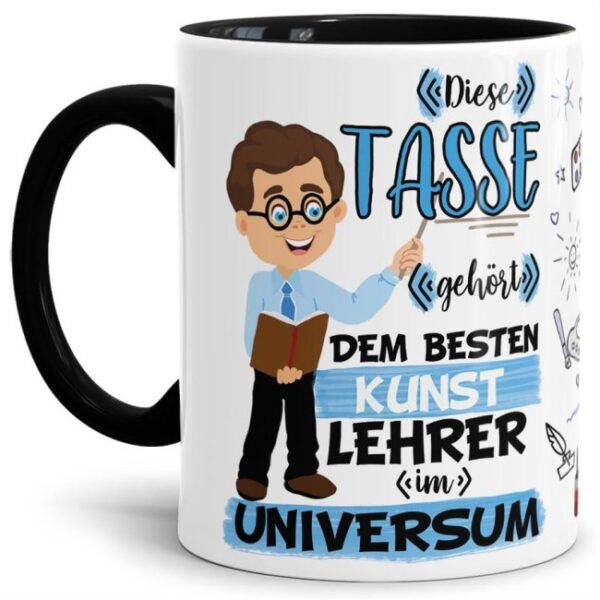 Tasse aus hochwertiger Keramik für den besten Kunst-Lehrer im Universum. Perfekt als kleines Geschenk zum Schulabschluss für den Lieblings-...