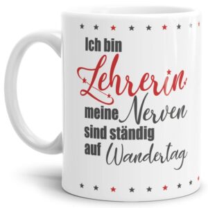 Ihr sucht ein Geschenk für die beste Lehrerin oder den coolsten Lehrer? Unsere Lehrer-Tassen mit besonderen Sprüchen sind für jeden Lehrer mit Herz...