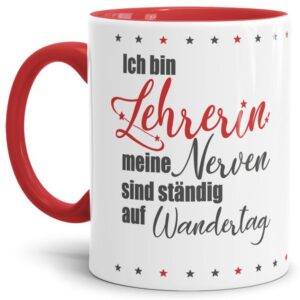 Ihr sucht ein Geschenk für die beste Lehrerin oder den coolsten Lehrer? Unsere Lehrer-Tassen mit besonderen Sprüchen sind für jeden Lehrer mit Herz...