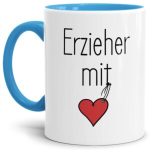 Ihr sucht ein Geschenk für die liebste Erzieherin oder den coolsten Erzieher? Unsere Tassen für Erzieherinnen oder Erzieher mit besonderen Sprüchen...