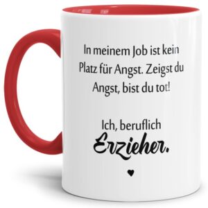 Ihr sucht ein Geschenk für die liebste Erzieherin oder den coolsten Erzieher? Unsere Tassen für Erzieherinnen oder Erzieher mit besonderen Sprüchen...