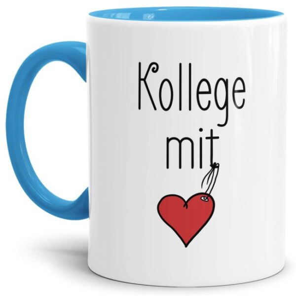 Originelle Spruch-Tasse Kollege mit Herz". Eine besondere Geschenk-Idee zu jeder Gelegenheit - zum Danke sagen für eine besondere Leistung