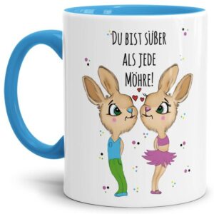 Unser süßer Kaffeebecher mit Hasenmotiv ist nicht nur zum Osterfest der Hingucker. Als nette Geschenkidee zu Ostern und zu jedem Anlass - auch als...