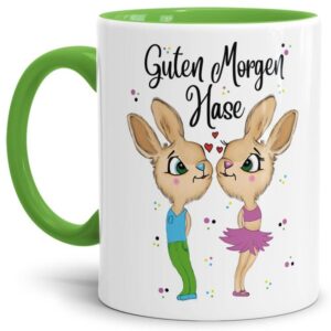 Unser liebevoll gestalteter Kaffeebecher Hasenliebe ist nicht nur zum Osterfest der Hingucker. Als nette Geschenkidee zu Ostern und zu jedem Anlass...