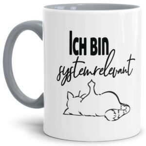 Freche Katzen-Tasse für alle systemrelevanten