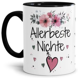 Einfach mal DANKE sagen - für die allerbeste Nichte - über diesen Kaffeebecher mit dem liebevoll designten Blumenmotiv freut sich garantiert jede...