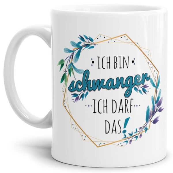 Ich bin schwanger! Und auf so viele Sachen soll ich verzichten! Wir finden das doof und haben süße Tassen designt