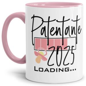 Ich bin schwanger! Du bekommst Nachwuchs und suchst ein witziges Geschenk für die zukünftige Patentante? Dann ist unsere süße Loading-Tasse genau...