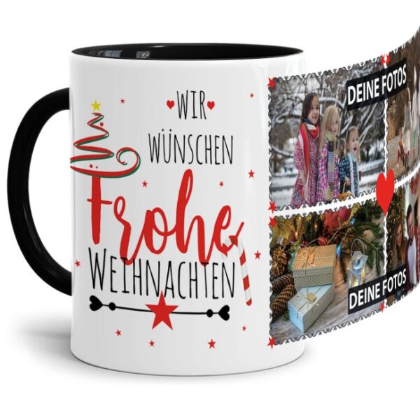 Diese Fototasse mit Weihnachts-Collage zum selbst Gestalten ist ein besonderer Weihnachtsgruß für Eltern und Großeltern. Lade ganz einfach Deine...