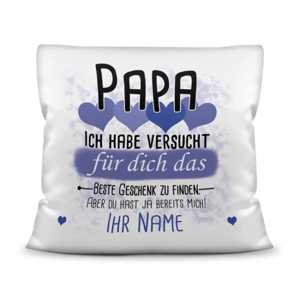 Du suchst das beste Geschenk für Papa? Dann ist dieses personalisierte Namenskissen genau richtig. Ergänze das Kissen mit dem Namen des Kindes und...