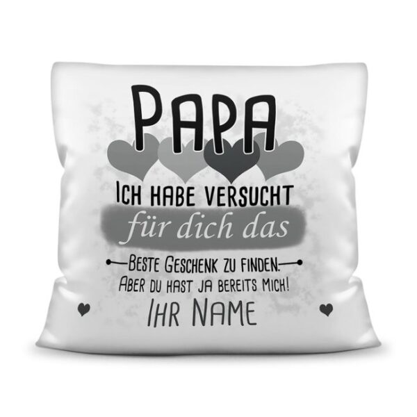 Du suchst das beste Geschenk für Papa? Dann ist dieses personalisierte Namenskissen genau richtig. Ergänze das Kissen mit dem Namen des Kindes und...