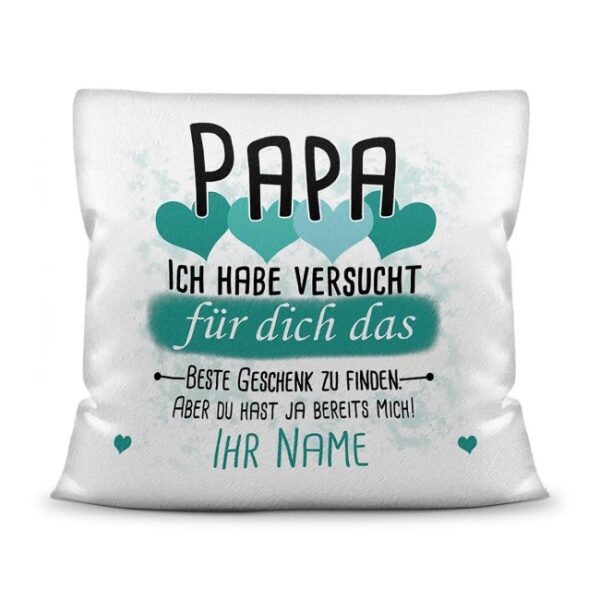 Du suchst das beste Geschenk für Papa? Dann ist dieses personalisierte Namenskissen genau richtig. Ergänze das Kissen mit dem Namen des Kindes und...