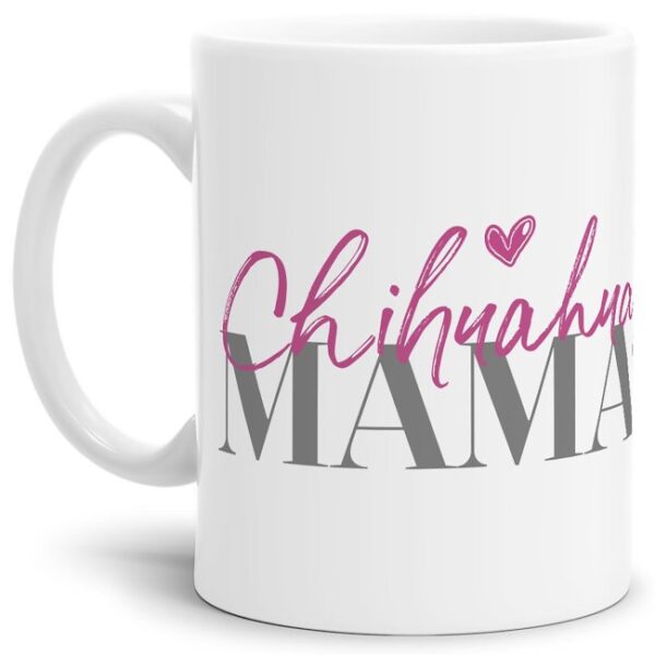 Liebevoll gestaltete Keramik-Tasse mit Hunderassen für Hundemamas -Chihuahua - Diese neue Lieblingstasse ist das perfekte Geschenk für...