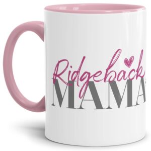 Liebevoll gestaltete Keramik-Tasse mit Hunderassen für Hundemamas -Ridgeback - Diese neue Lieblingstasse ist das perfekte Geschenk für...