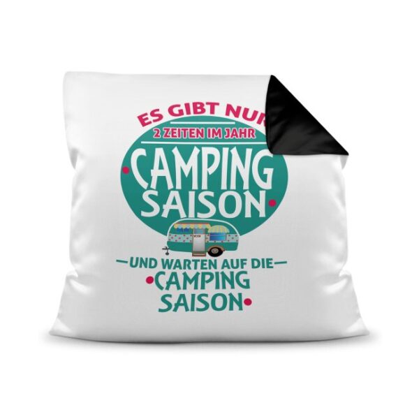 Besonderes Camping-Kissen mit passendem Spruch - Warten auf die Camping-Saison! Dieses Kissen ist eine originelle Deko fürs Campingmobil und darf...