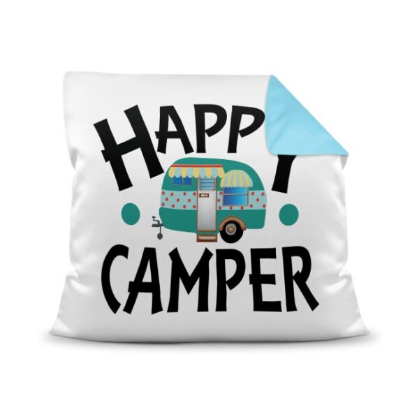 Besonderes Camping-Kissen mit passendem Spruch für fröhliche Camper! Dieses Kissen ist eine ganz besondere Deko fürs Campingmobil und auch perfekt...