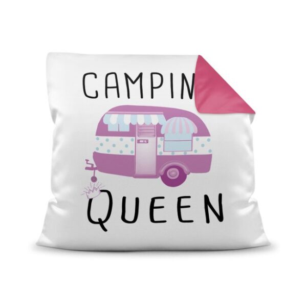 Besonderes Camping-Kissen mit passendem Spruch - Camping Queen - für die fröhliche Camperin! Dieses Kissen ist eine ganz besondere Deko fürs...