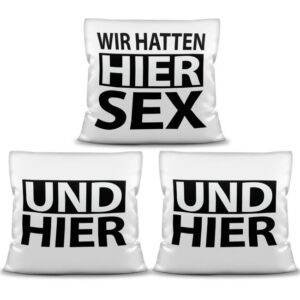 Sucht Ihr ein paar super lustige Dekokissen fürs Sofa oder Schlafzimmer