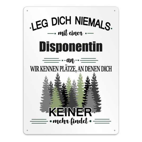 Originelles und lustiges Berufe-Blechschild für die coolste Disponentin. Das perfekte Geschenk für Kolleginnen und Freunde